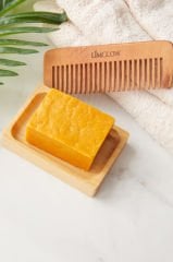 Sarı Bıttım Doğal Sabun (120 gr) + %100 Doğal Akasya Ağacı Şimşir Tarak
