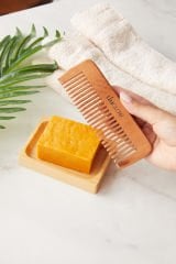 Sarı Bıttım Doğal Sabun (120 gr) + %100 Doğal Akasya Ağacı Şimşir Tarak