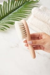 %100 Keçi Kılı Bebek Saç Fırçası