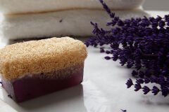 Doğal Kabak Lifli Lavanta Sabunu (120 gr)